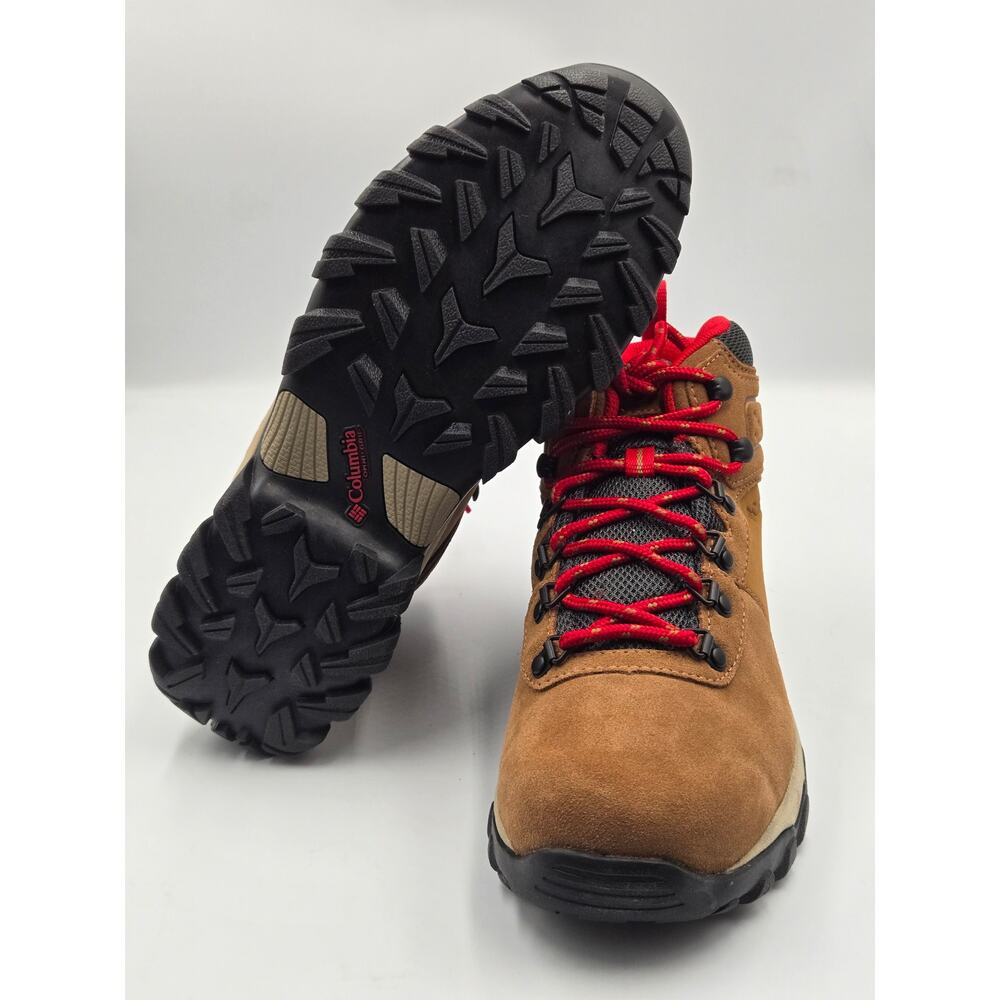 Columbia Newton Ridge Plus II Suede WP Boots Men’s Size 9 Brown Waterproof Hike - Picture 2 of 8